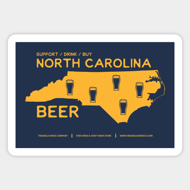 Support Drink Buy NC Beer Magnet by trianglewineco